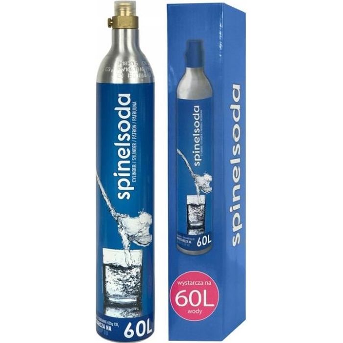 Cartouche de CO2 425g pour SodaStream SpinelSoda Entrée +60L