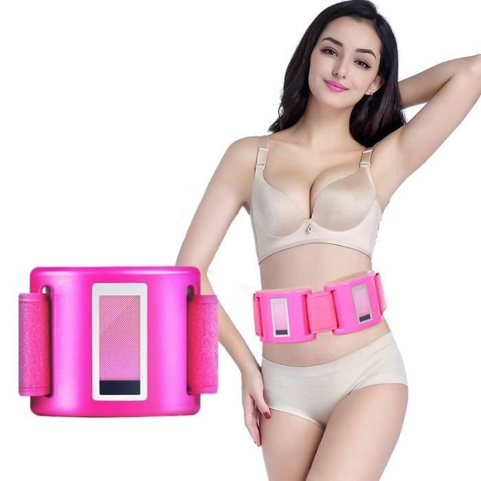 Remedy Health Vibro Shape Dual Unit Réglable Vibrant Perte de Poids et Ceinture de Musculation Ceinture de Musculation(rouge) CD062