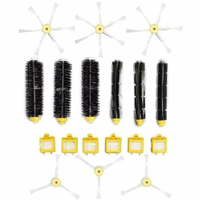 18 Pcs Kit Brosse Latéral Filtre Nettoyage Pour Aspirateurs iRobot Roomba 700 760 770 780 Serie Aw31760