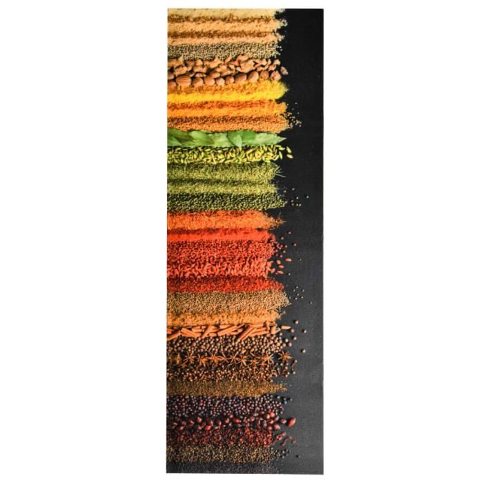 Rumeng©Tapis de sol de cuisine lavable Épice 60x180 cm