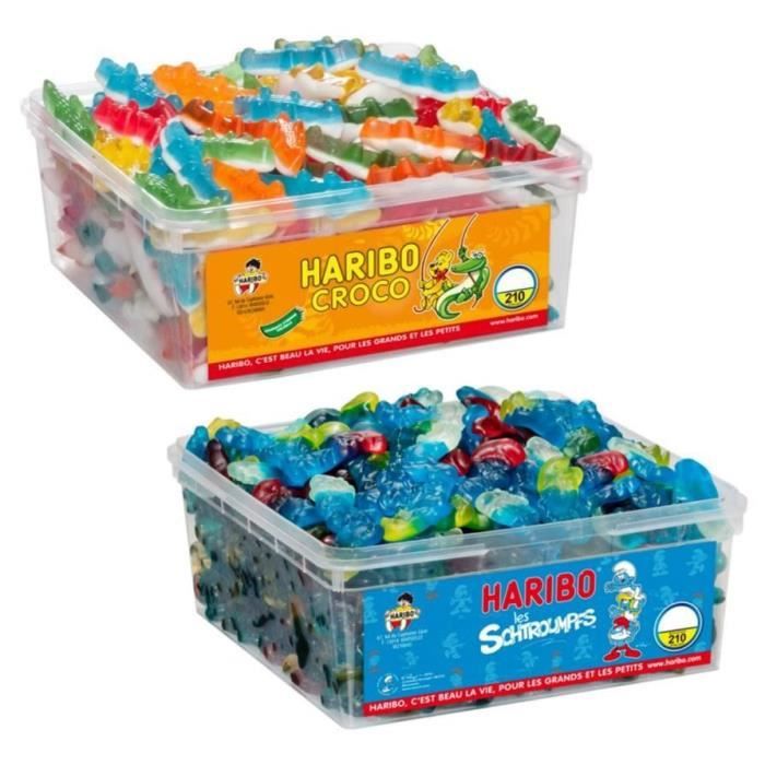 HARIBO Bac 210 Croco + Bac 210 Schtroumpfs