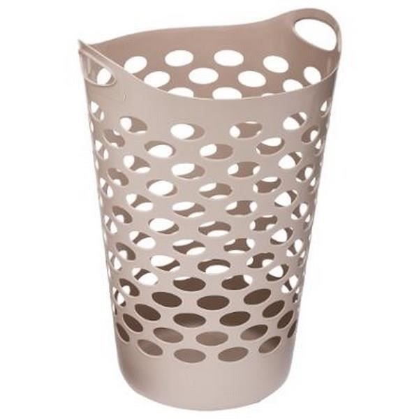 CORBEILLE À LINGE 60L TAUPE