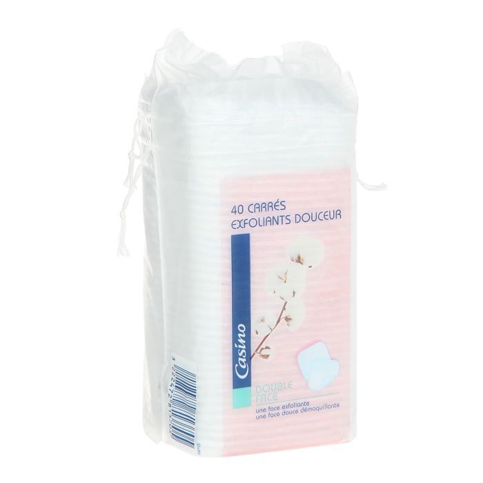 CASINO - Coton à démaquiller exfoliant x40