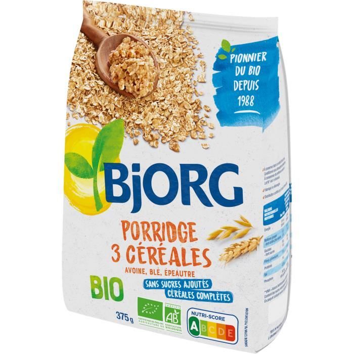 Mélange de céréales pour porridge 375g Bjorg