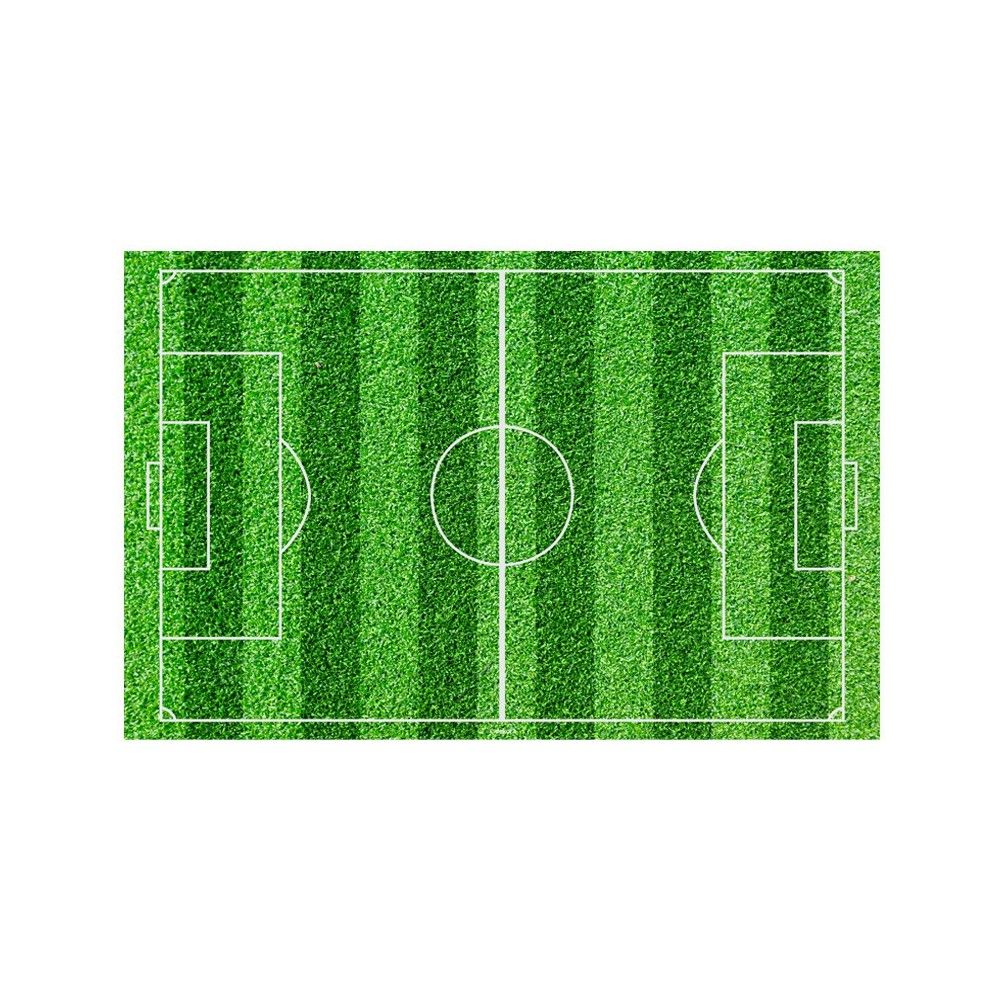 Décor Terrain de foot en pate à sucre 20 x 30 cm