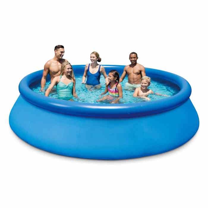 EDENEA Kit Piscine Hors Sol - Gonflable - Autoportante - 366 x 76 cm - Filtration Skimmer et Buse