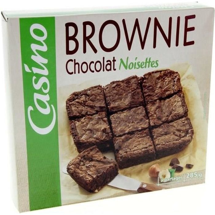 CASINO Brownie aux Pépites de Chocolat 285g