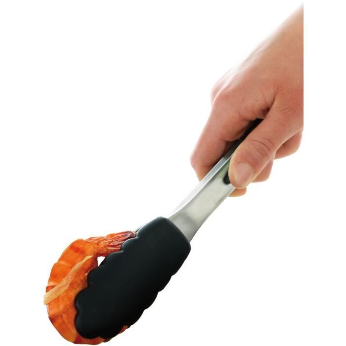 MASTRAD F16800 Pince en acier & silicone - 26 cm - Noir
