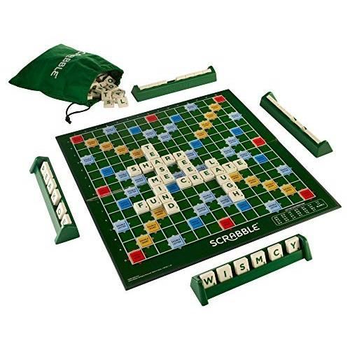 Scrabble Classique, Jeu de Société et de Lettres, version anglaise, Y9592 Y9592