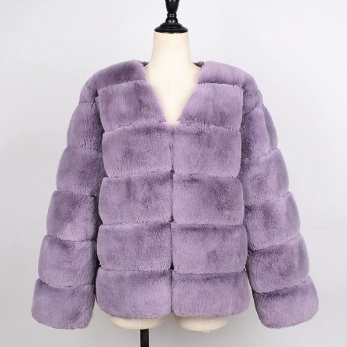 Manteau femme de Marque Europe et Amérique Nouveau Manteau de fourrure Manteau d'hiver Imprimé léopard Manteau de fourrure manteau