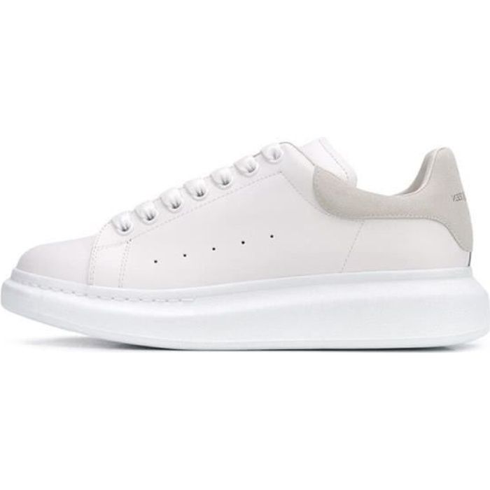 Alexanders Mcqueens MC Femme Homme Basket Chaussur Gris Pas Cher