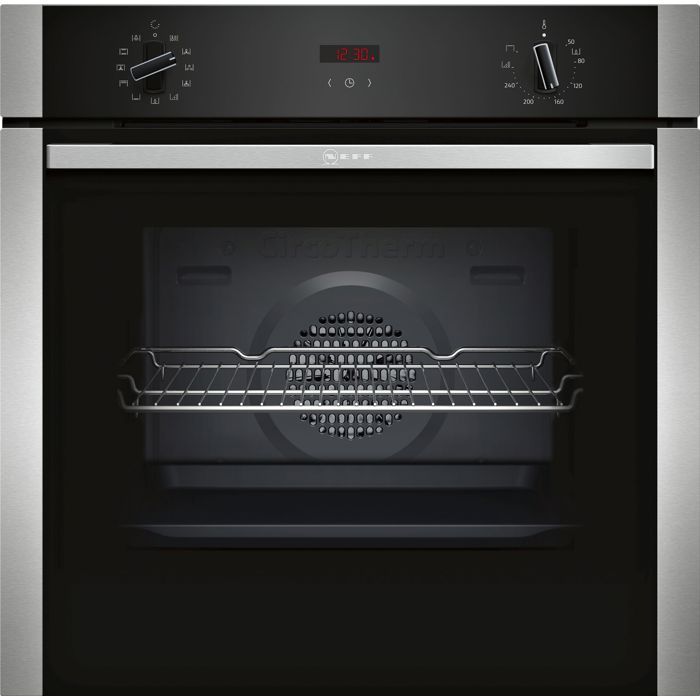 Four électrique encastrable Catalyse Chaleur pulsée - NEFF B1ACD5AN0 - Inox - 71 L - Classe A