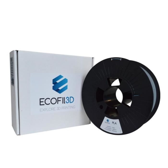 Ecofil3D - Bobine de filament PLA - 1,75mm - 1kg - Argent