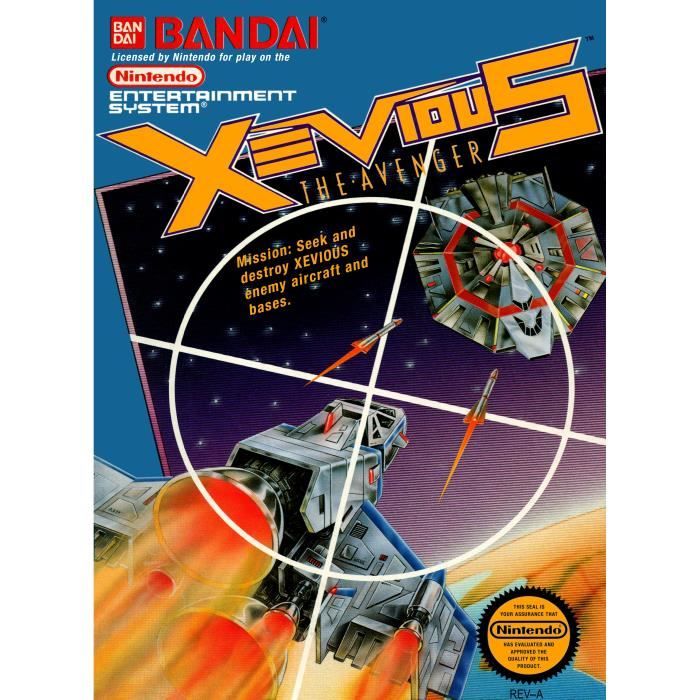 Jeu Vintage Nintendo Nes - Xevious - Bandai