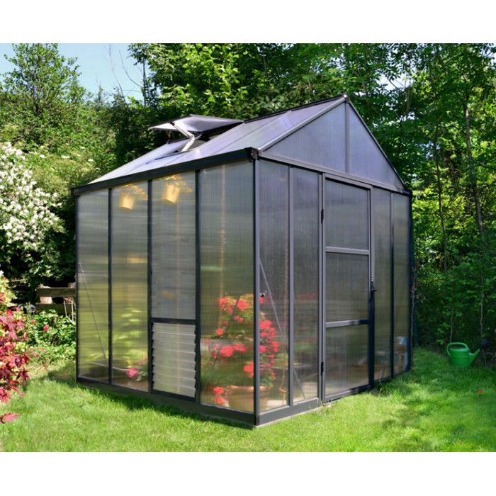 PALRAM Serre de jardin Glory 5,7 m² - Aluminium et polycarbonate - Double parois