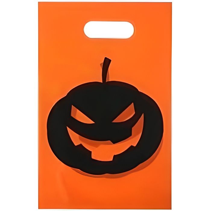 Sac à bonbon Halloween: Citrouille (x10)