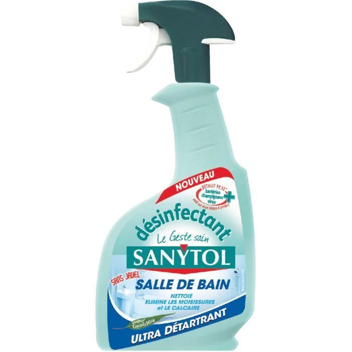 SANYTOL Désinfectant Détartrant Salle de Bain - 500 ml