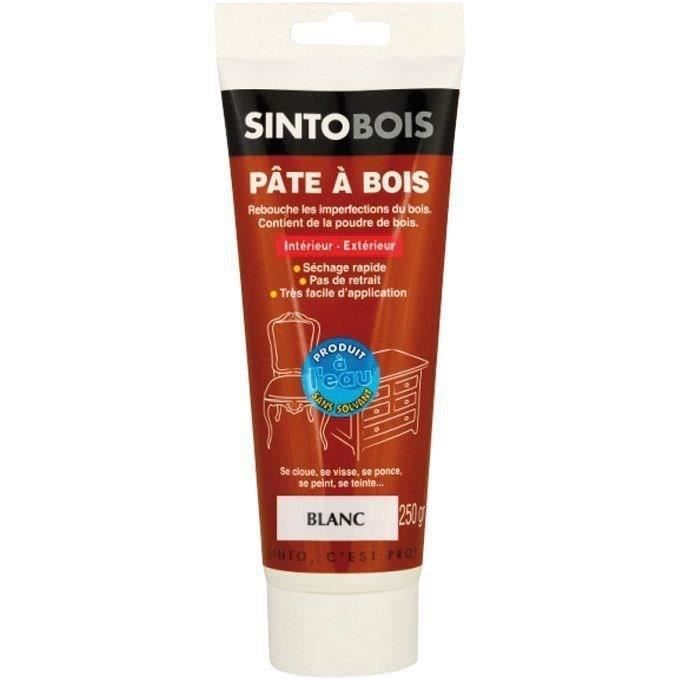 Pâte à bois à l'eau - blanc - 250g