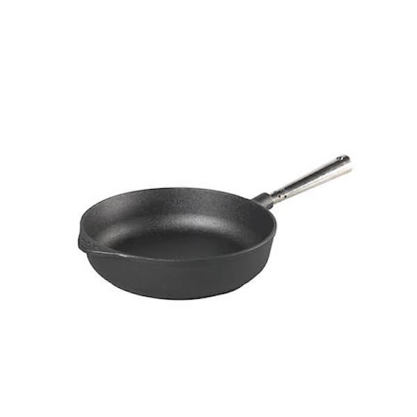 Poêle Sauteuse en Fonte Poignée Inox Diam 24 cm - SKEPPSHULT