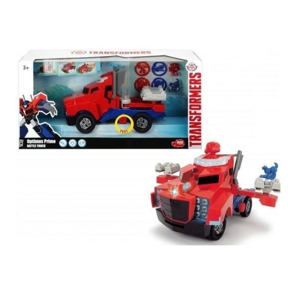 TRANSFORMERS MAJORETTE Optimus Prime Camion Lance Disque