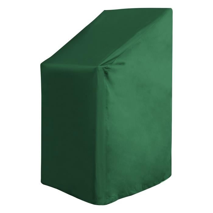 WOLTU Housse de protection pour fauteuil de jardin couverture de meubles de jardin 65x65x120 cm, Vert