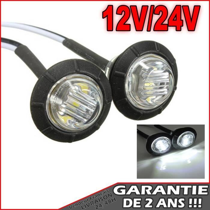 PROZOR Feu Latéral Remorque, 4 Pcs Feux De Gabarit Pour - Foto 4