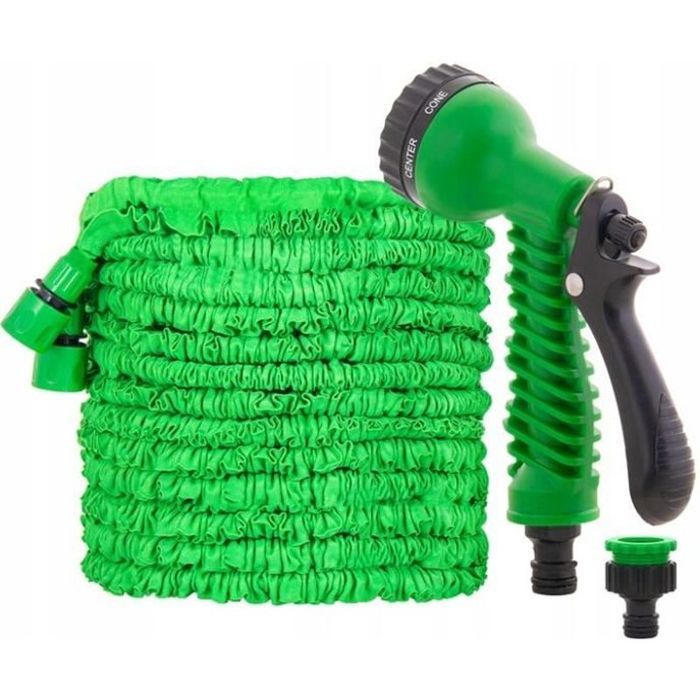 Tuyau D'arrosage Extensible Rengzun 7.5m-45m - Pistolet 7 Fonctions, Flexible, Pour Jardin, Nettoyage Voiture