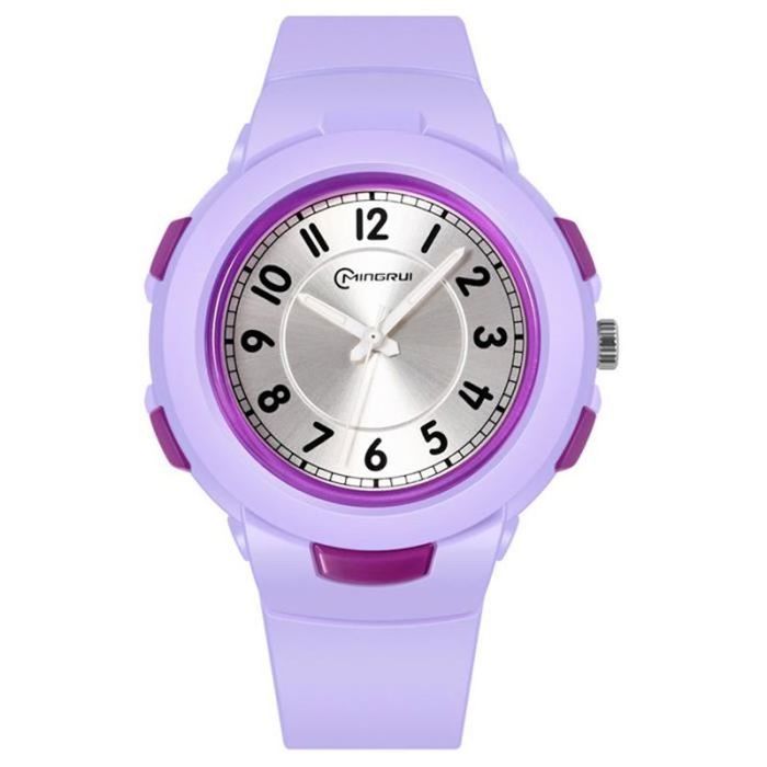 Montre D'apprentissage Pour Enfants – Silicone, étanche 5 ATM, Design Coloré