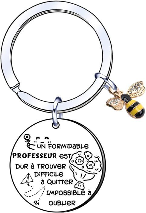 MKISHINE Porte-clés Cadeau Pour Départ De Collègue, 2pcs, Acier Inoxydable, Idéal Pour Mutation