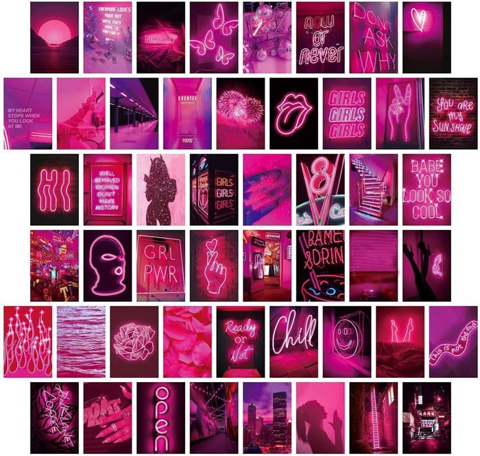 50 Posters Rétro Musique - Collage Mural Aesthetic - Décoration Chambre Adolescente - Style Vintage Concert - 1