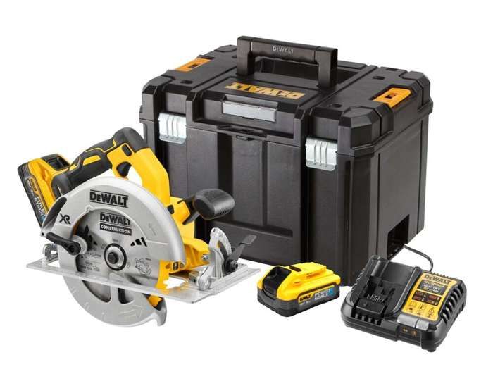 DEWALT Scie circulaire 184mm 18V 5Ah Powerstack DCS570H2T QW