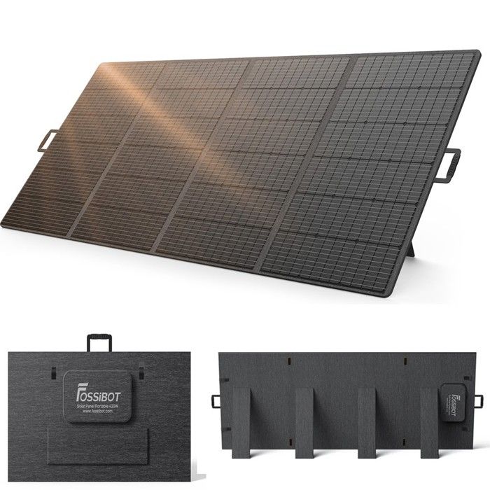Panneau Solaire Monocristallin - FOSSIBOT - SP420 - 420W - Pliable - Imperméable - Portable