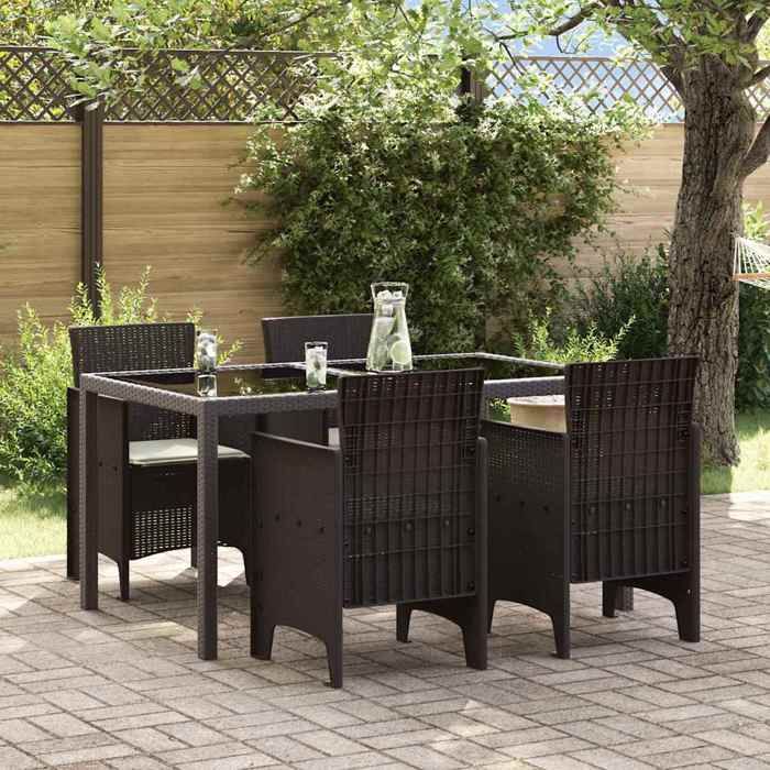 vidaXL Chaises de Jardin Avec coussins 4 pcs