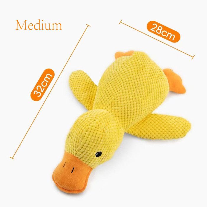 Meilleurs prix pour Jouet pour chien en peluche canard - Phoesky - Grinçant - Jaune vif - Rose - Velours Ananas