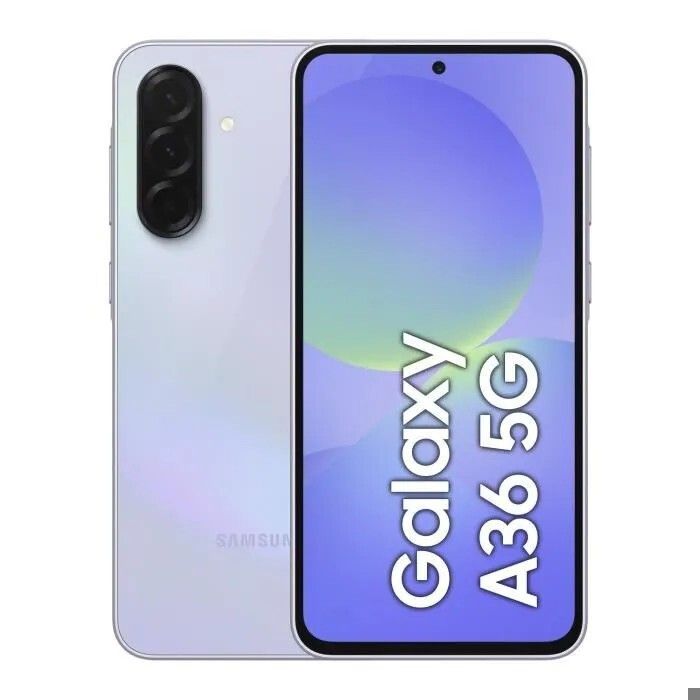 SAMSUNG Galaxy A36 5G Smartphone 128 Go Lavande Single SIM - Version US (États-Unis)