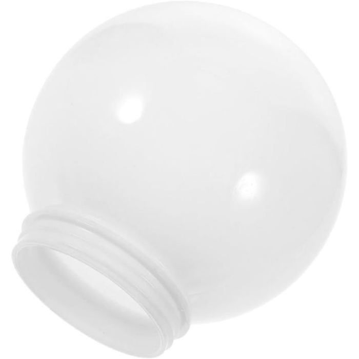 1 Abat-jour sphérique Acrylique Diamètre 10cm Résistant Eclairage diffus Pour lampadaire extérieur et intérieu ABAT-JOUR VENDU SEUL