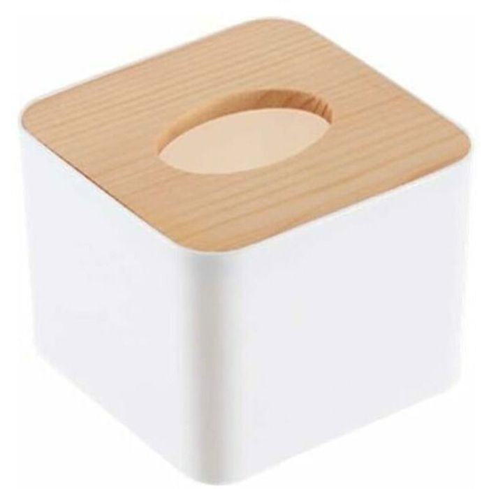 Ahlsen Boîte à Mouchoirs Couvercle En Bois Amovible En Plastique Organisateur De Mouchoirs Organisateur De Stockage De Sup