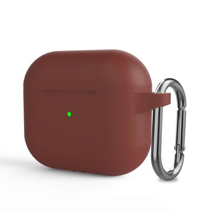 Étui AirPods Pro 3 Par SEIAIYG - Coque En Silicone Ultra Mince, Antichoc Et Antidérapant, Avec Mousqueton (Transparent)