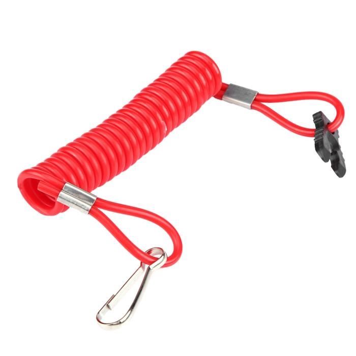 2 Attaches D'arrêt D'urgence Moteur Hors-bord - Lanière Sécurité Coupe-circuit | Pour Bateaux Et Hors-bords
