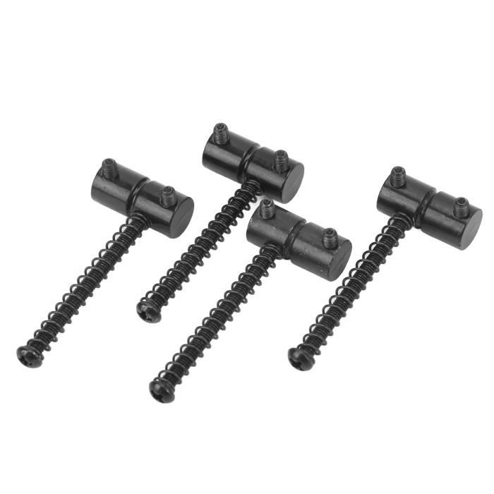 4 Pièces De Sellets De Pont Pour Guitare Basse 4 Cordes - Accessoires Métal (Neufs)