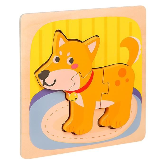 Puzzle Bois Tout-Petits Étendoir à Linge - Jeu D'Habillage Et Association Éducatif
