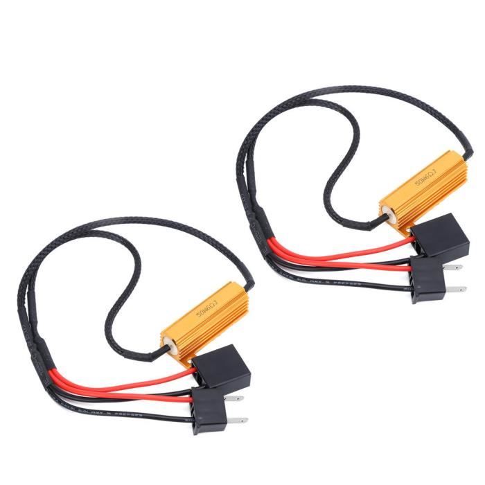 Dilwe décodeur de phare LED 2 pièces T10 LED Canbus phare décodeur dispositif anti-scintillement