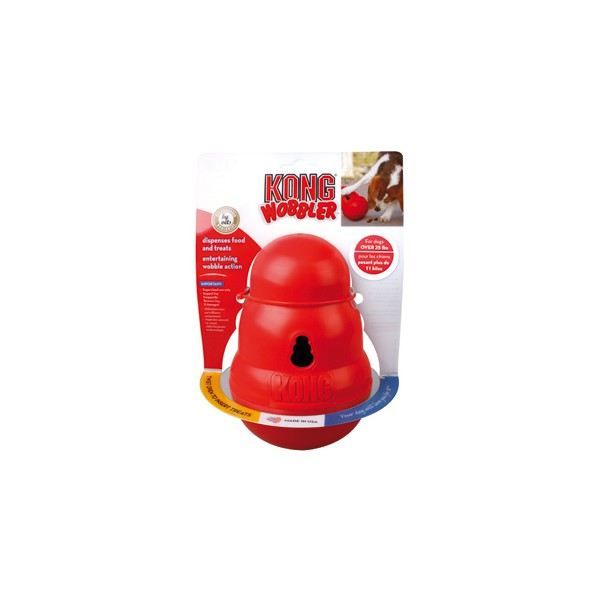 Jouet éducatif pour chiens - KONG WOBBLER - En caoutchouc Jouet éducatif pour chiens - KONG WOBBLER - En caoutchouc