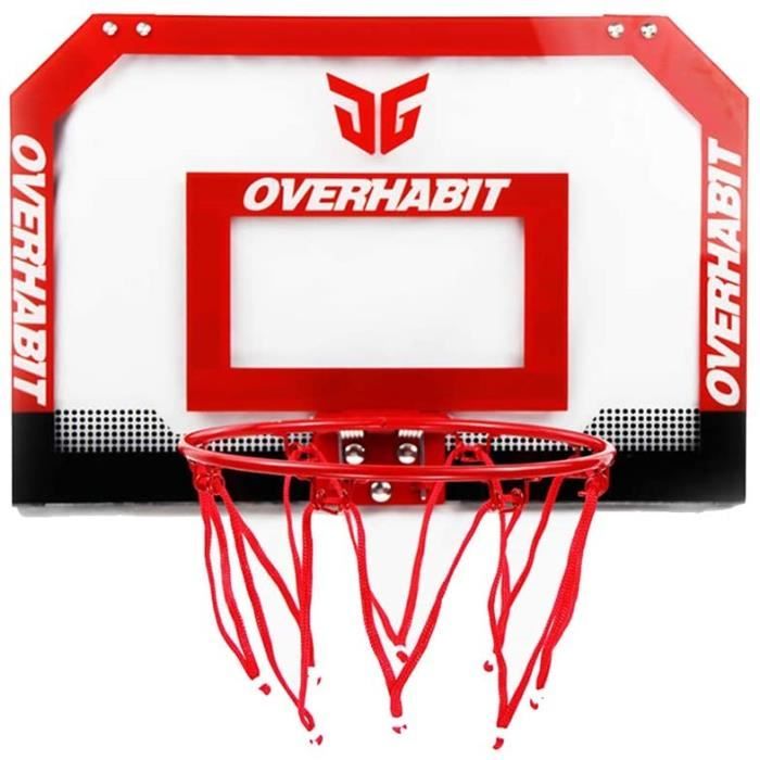 Panneau De Basket Mural SPORTNOW – Arceau Acier, Panneau PC Transparent, Filet Nylon, Intérieur/Extérieur, Dunks Autorisés