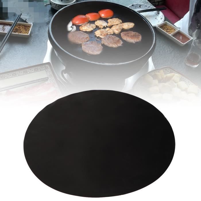 Barbecue grill Tapis - Lot de 2 Extra long (40 x 50 cm, Noir) et de cuisson  antiadhésif Tapis de cuisson en téflon durable