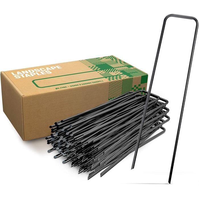 Piquets de Fixation en Acier (25 Pièces) pour Toiles de Paillages et