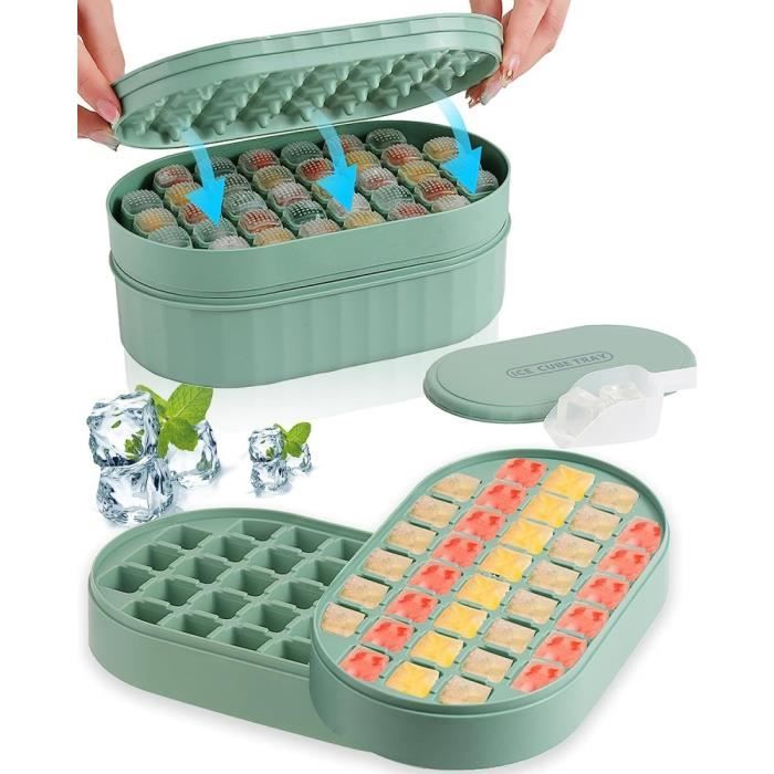 Bac à Glaçons Avec Couvercle Et Poussoir - Neuf - Marque JJA - Référence ART-069707