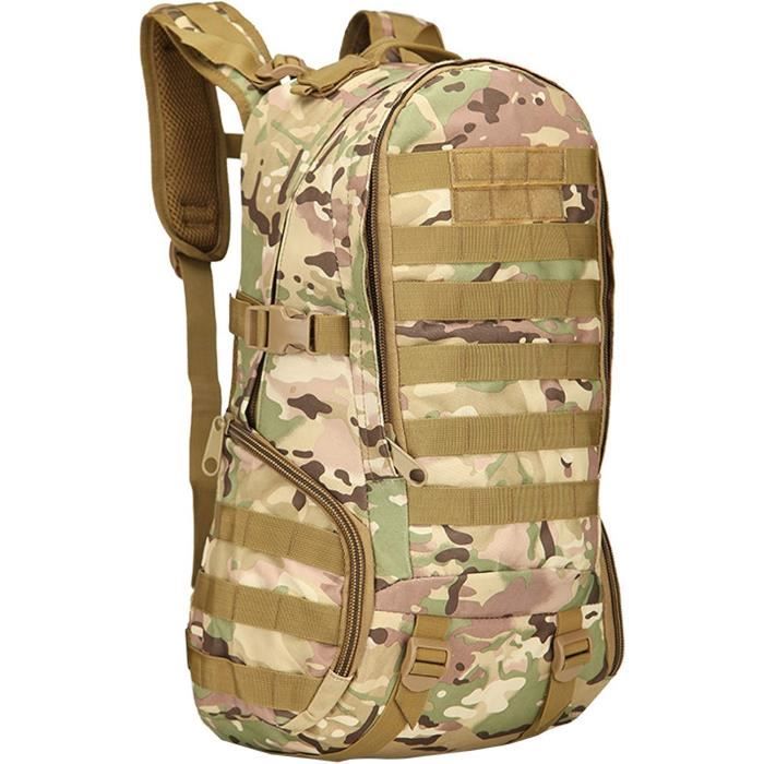 Sac à Dos Tactique Molle M05 – Camouflage Finlande, Daypack Combat, Organisation NATO