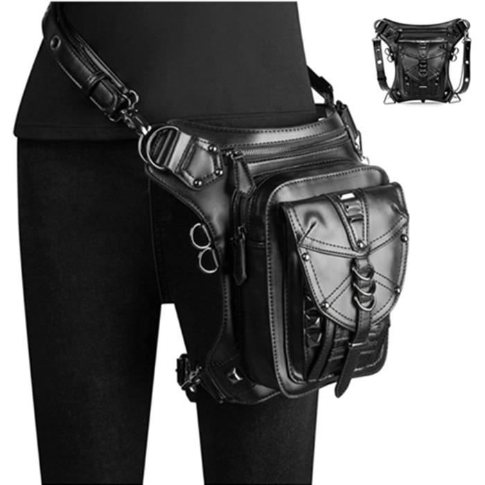 Sacoche bandoulière holster en cuir marron