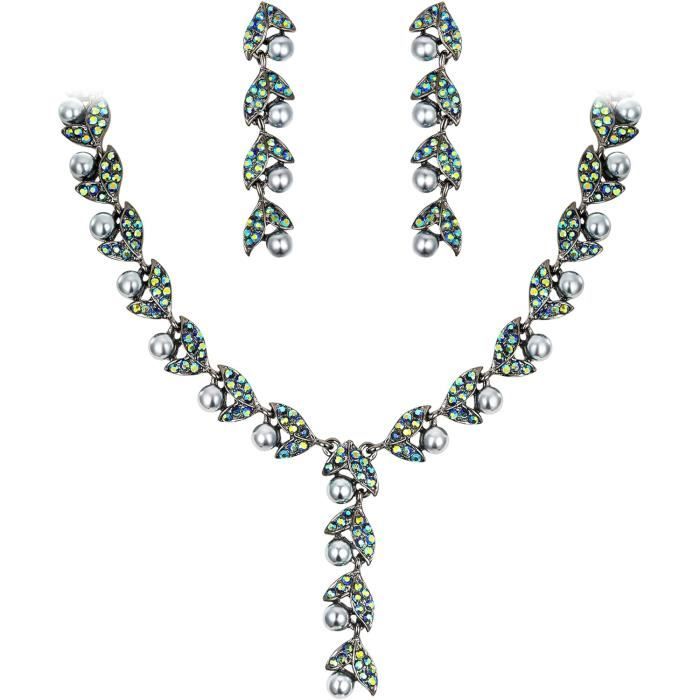Parure De Bijoux Argent 925 Loutade - Collier, Boucles D'oreilles, Bracelet Et Bague En Forme De Cœur, Cadeau Romantique - 2